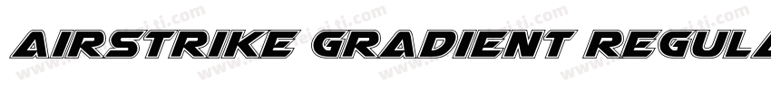 Airstrike Gradient Regular字体转换